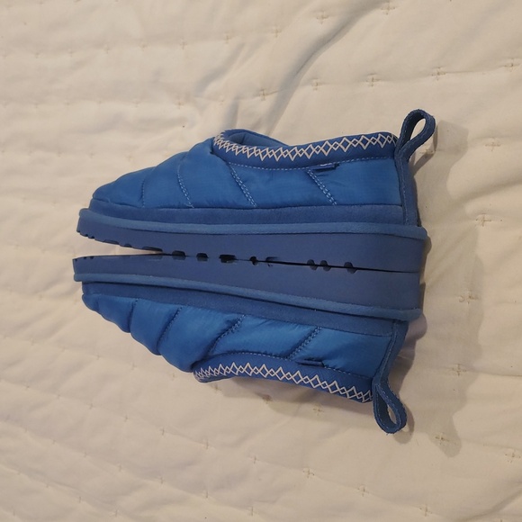 UGG WOMEN'S 8 TASMAN PUFFER SHEARLING LINED SLIPPERS ROYAL BLUE - Picture 4 of 6